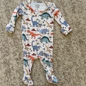 Caden Lane Multicolor Dinosaur Kids Footie